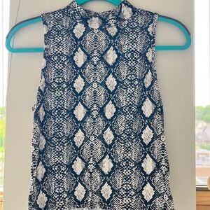 Caution To The Wind Black and White Patterned Blouse